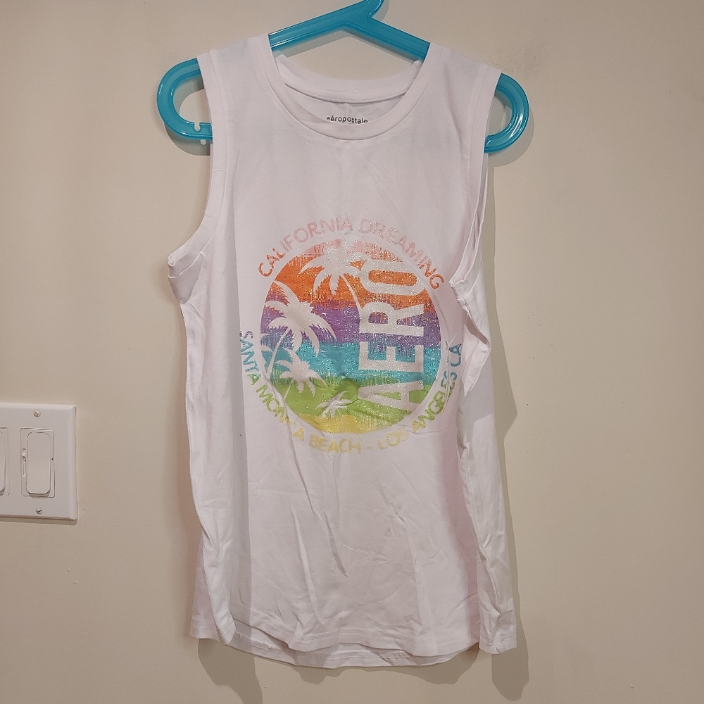 3/10🔥Girls Aeropostale sleeveless top size 16 (#670)